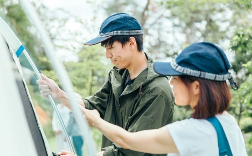 テント設営（イメージ）